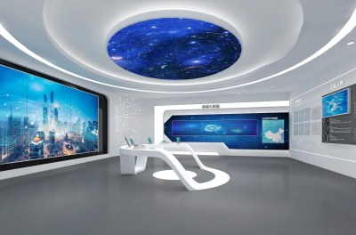 现代科技展厅3D模型下载